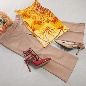 🧡💕 BCBG MAXAZRIA ¾ SLACKS/TROUSERS PEACH – VINTAGE – NWOT – SIZE 4 💕🧡